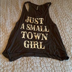 Just a small town girl tank